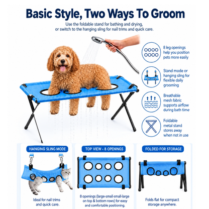 Hamaca Plegable para Baño de Perros y Gatos